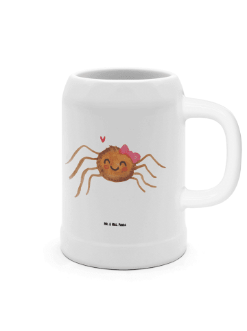 Mr. & Mrs. Panda Krug Spinne Agathe Freude ohne Spruch in Weiß