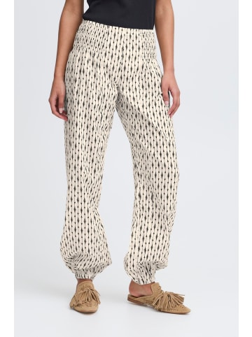 PULZ Jeans Casual PZJILL Relaxed fit in Off White Black Graphic Print