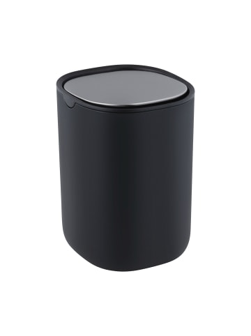 Wenko Müllbehälter FRINI, 1,5l in Schwarz, (B) 11,5 x (H) 16 x (L) 11,5 cm