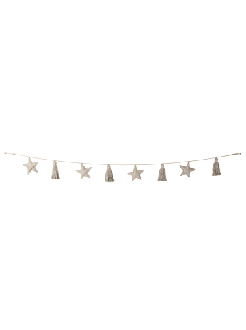 Happy Decor Kids Girlande "Stars" in Grau - 150 cm