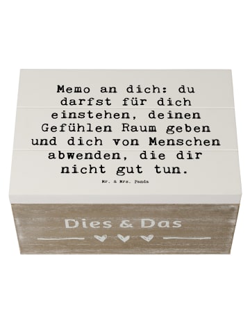 Mr. & Mrs. Panda Box Spruch Gefühle Freiheit mit Spruch in Weiß