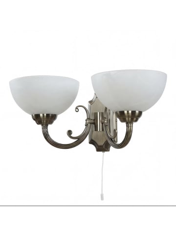 Licht-Erlebnisse Wandlampe (B)41 x (H)20 cm in Bronze Weiß