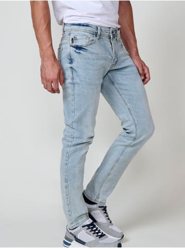 KOROSHI Regular fit stretch jeans. in blau