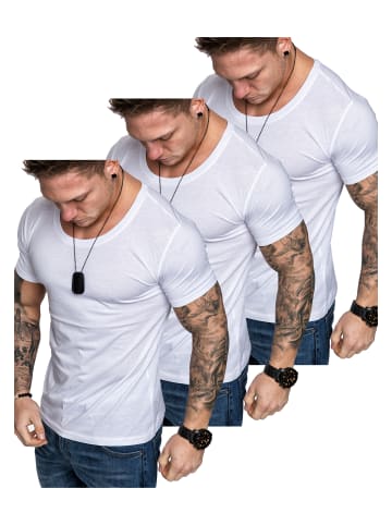 Amaci&Sons 3er-Pack T-Shirts 3. LANCASTER in (3x Weiß)