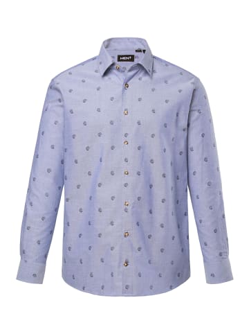 Men Plus Hemd in eisblau