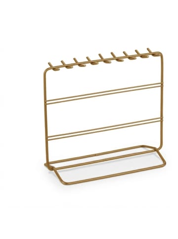 relaxdays Schmuckständer in Bronze - (B)20 x (H)18 x (T)9 cm