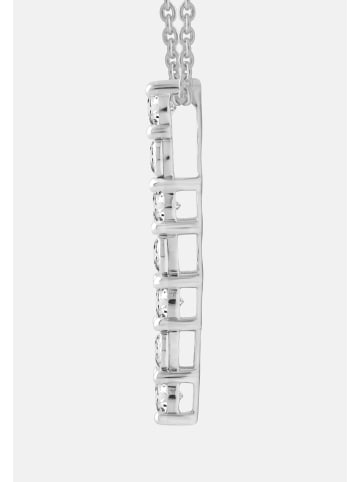 Ethische Diamanten Halskette aus 375 Weißgold mit Lab Grown Diamant