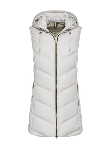 Camel Active Weste mit abnehmbarer Kapuze in Silber