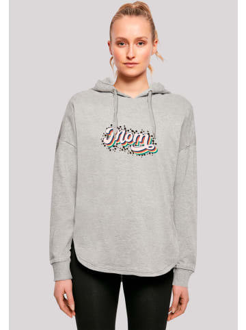 F4NT4STIC Oversized Hoodie Muttertag Mama Schriftzug Regenbogen in grau