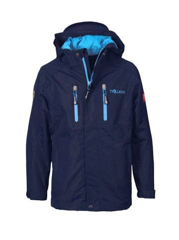 Trollkids Wetterschutzjacke "Sognefjord PRO" in Marineblau / Mittelblau