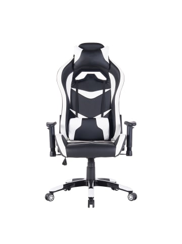 home24 Gamingchair Kodiala in Schwarz / Weiß