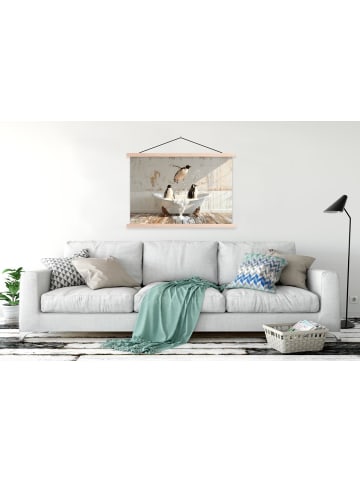 MuchoWow Poster mit Leiste Pinguine  (BxH)