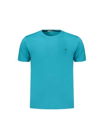 Coveri Moving Blau Baumwolle Herren T-Shirt