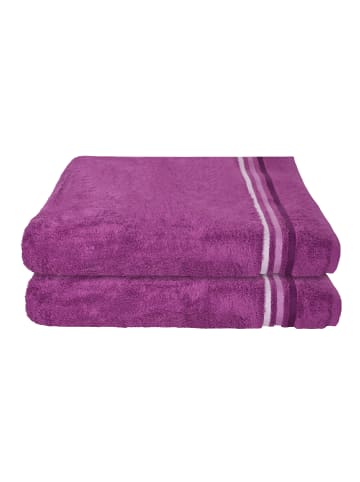 Schiesser Duschtuch Skyline Color im 2er Set in Violett