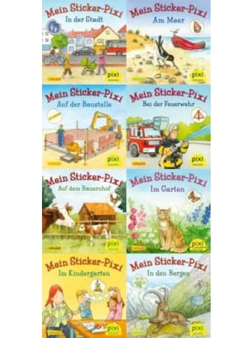 Carlsen Buch - Pixi-8er-Set 199: Meine Sticker-Pixis (8x1 Exemplar), 8 Teile