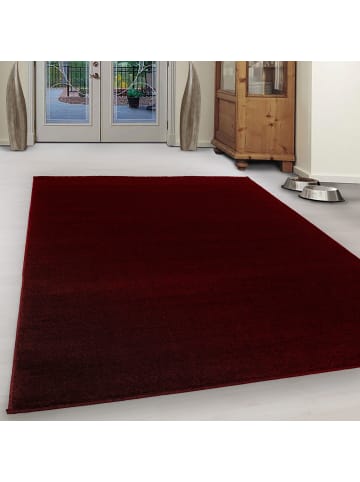 Teppich Boss Kurzflor Teppich Alberto Rot