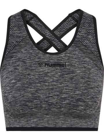 Hummel Hummel Top Hmlmt Yoga Damen Atmungsaktiv Schnelltrocknend Nahtlosen in BLACK MELANGE