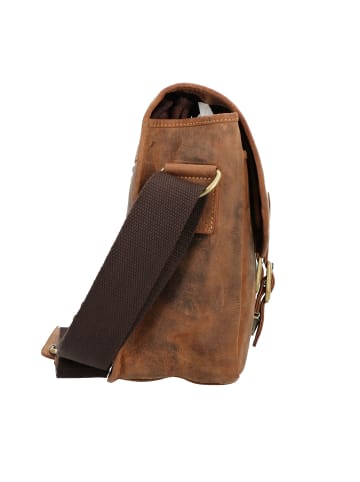 Greenburry Vintage Messenger Leder 34 cm braun