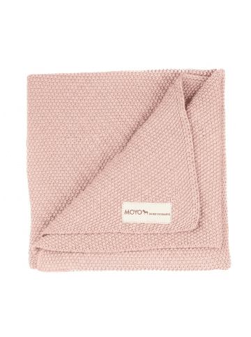 Räuberella Babydecke Reiskorn-Struktur "geruhsamer Rosentau" in Rosa - 75x100 cm