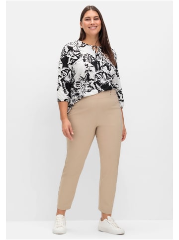 sheego Bengalin-Schlupfhose in beigefarben