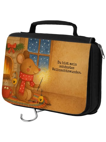 Mr. & Mrs. Panda badtasche Maus Weihnachten Design mit Spruch in Weiß
