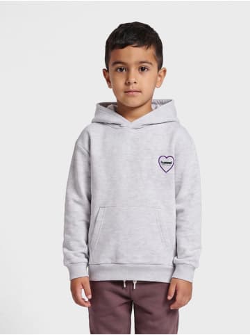Hummel Kapuzenpullover Hmljr Loose Kinder in LIGHT GREY MELANGE
