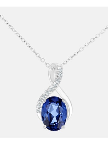 Diamant L'éternel Halskette mit Anhänger aus 375 Weißgold mit Diamant mit Tansanit