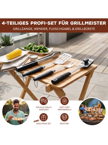 bremermann Grillbesteck, 4tlg. aus Edelstahl