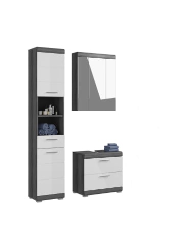 ebuy24 Badmöbelset Scout Weiß 112 x 34 cm