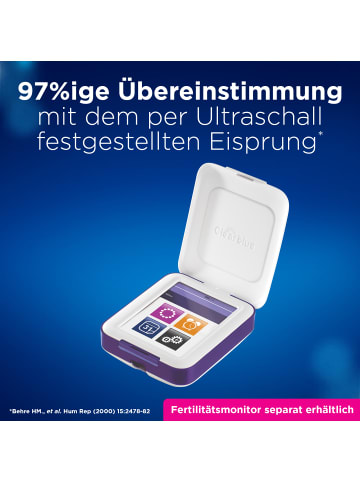 Clearblue Kinderwunsch "Fertilitätsmonitor Teststäbchen" (30 St.+ 3 Schwangerschaftstests)