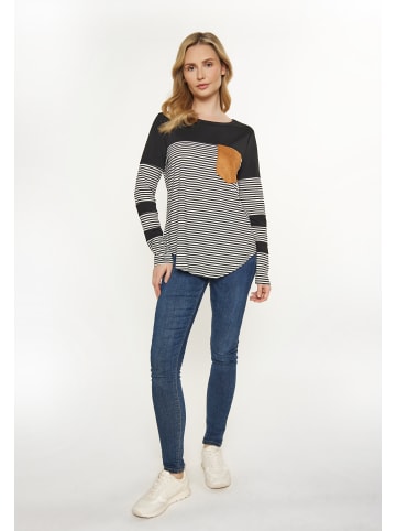 usha BLUE LABEL Women Blouse in black white