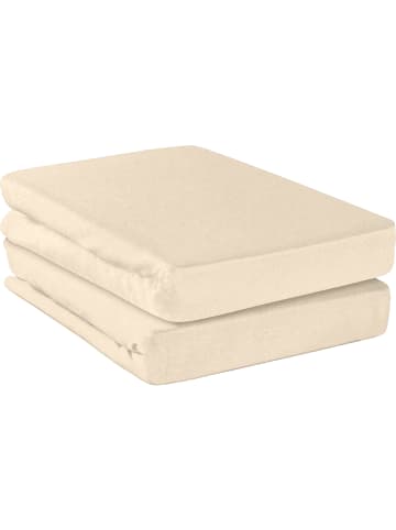 Erwin Müller Spannbettlaken 2er-Pack Deggendorf in natur