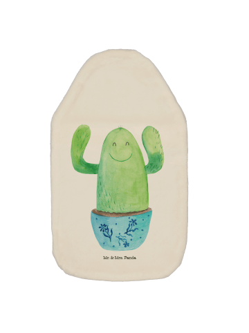 Mr. & Mrs. Panda Bettflasche Kaktus Happy ohne Spruch in Weiß