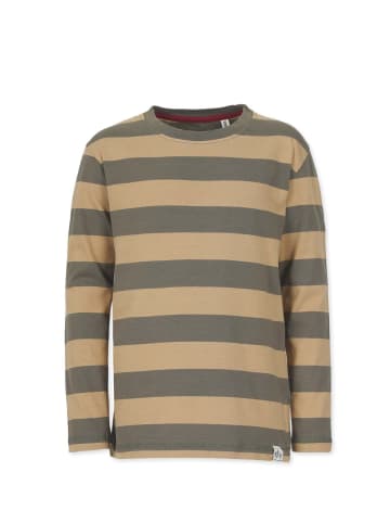 Band of Rascals Longsleeve " Beam " in olive-caramel