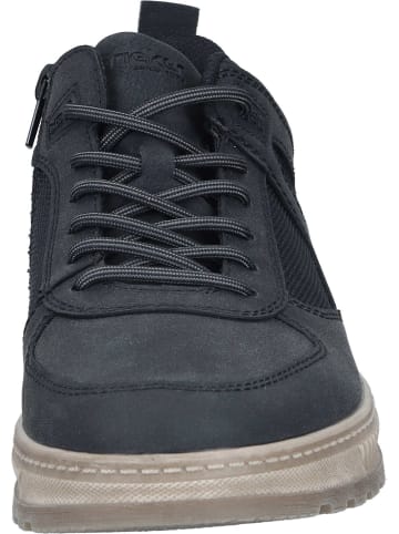 rieker Schnürschuhe in schwarz/schwarz