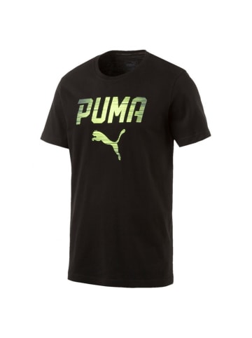 Puma T Shirt mit Rundhalsausschnitt in Schwarz