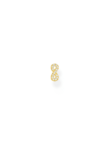 Thomas Sabo 925/- Sterling Silber vergoldet Einzel-Ohrstecker