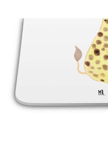 Mr. & Mrs. Panda Untersetzer Giraffe Zufrieden ohne Spruch in Weiß