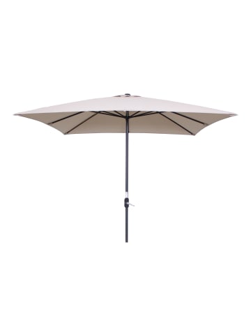 GMD Living Sonnenschirm / Marktschirm LOTUS aus Aluminium in Farbe Sand