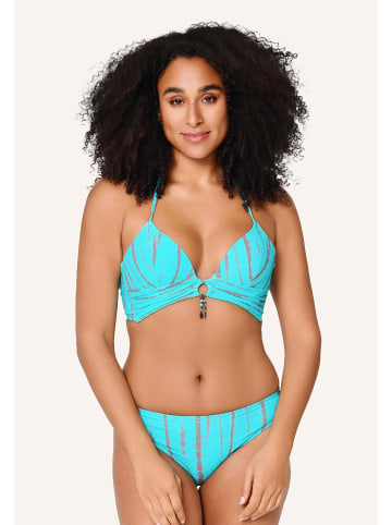 Linga Dore Linga Dore Triangle bikiniset in Turqoise tye die