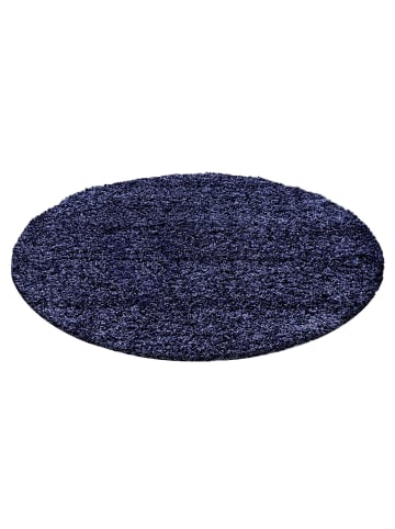 Teppich Boss Hochflor Teppich Lux Marineblau