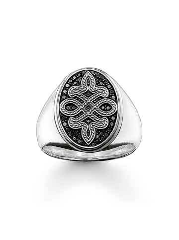 Thomas Sabo Ring in silber, schwarz