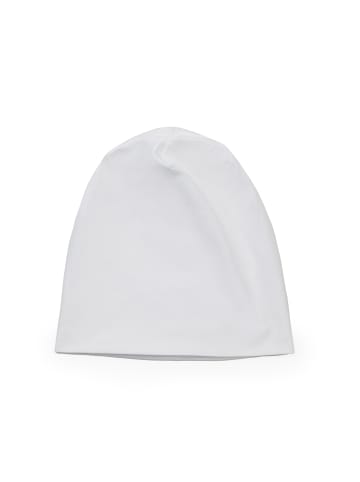 SCHIETWETTER Leichte Kinder- Beanie Mütze "Unifarben", Übergangsmütze, in white