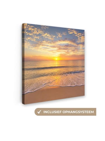 MuchoWow Leinwand bilder Sonnenuntergang Meer (BxH)