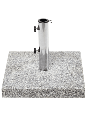 Beliani Zubehör für Sonnenschirme CERZETO in Grau/Silber - (W) 45 x (H) 38 x (L) 45 cm