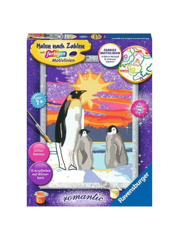 Ravensburger Malprodukte Pinguinliebe Malen nach Zahlen Kinder 7-99 Jahre in bunt