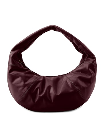 Les Visionnaires Greta Schultertasche Leder 41 cm in bordeaux red