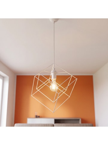 Licht-Erlebnisse Pendelleuchte (B)44 x (L)44 cm in Weiß