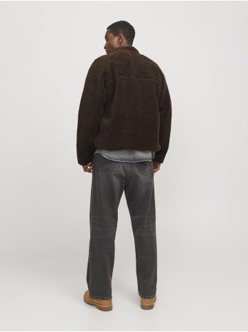 Jack & Jones Teddyfell Jacke in Chocolate Brown