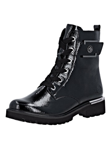 remonte Stiefelette in Schwarz Lack